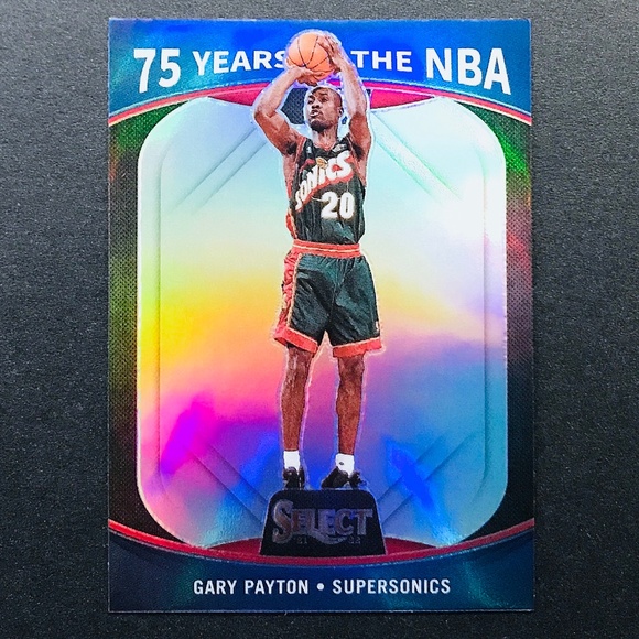 Gary Payton - 2021-22 Panini Select 75 Years of the NBA Prizms Silver #63 - Picture 1 of 2